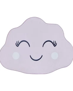Online Beliani Tappeto per bambini CUMULUS Rosa pastello 90 x 120 cm Bianco Rosa Nero