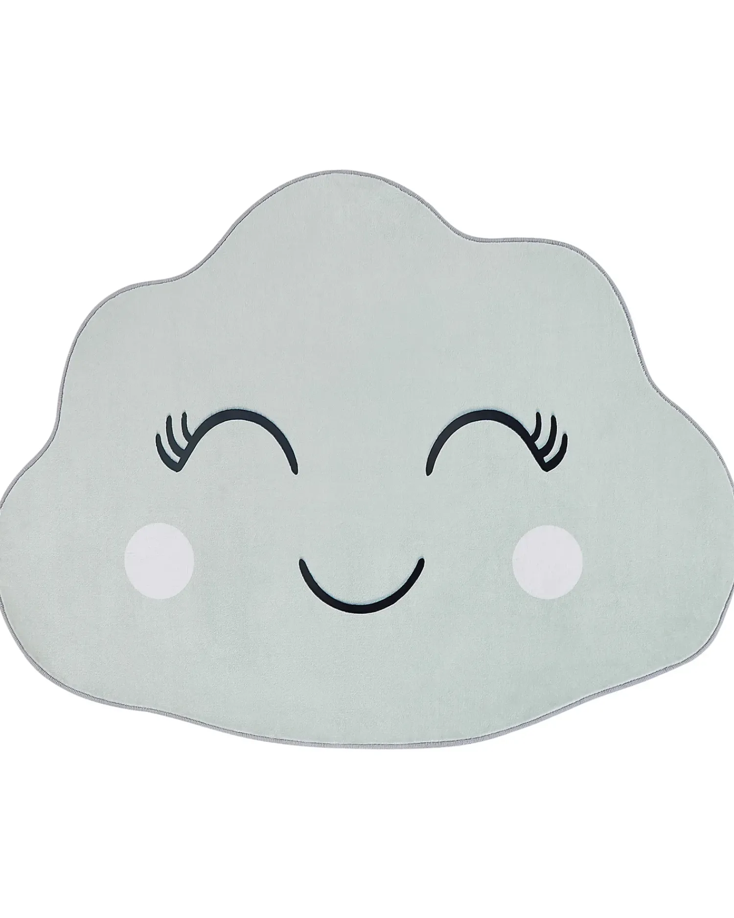 Beliani Tappeto per bambini CUMULUS Verde menta 90 x 120 cm Bianco Verde Nero