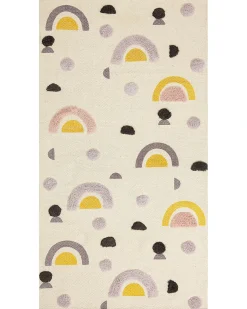 Discount Beliani Tappeto per bambini CURUP Multicolore 80 x 150 cm Cotone Beige Multicolore