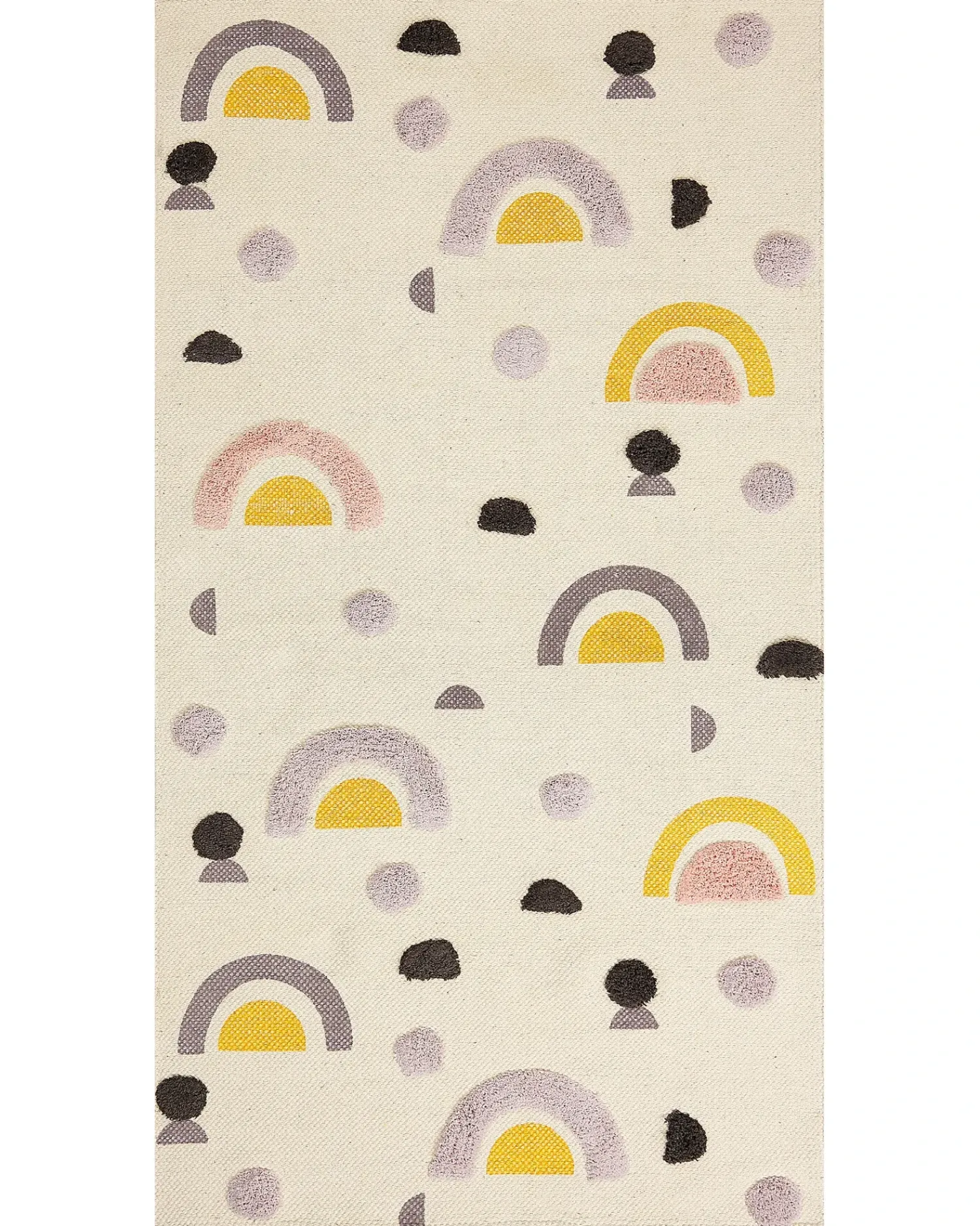 Discount Beliani Tappeto per bambini CURUP Multicolore 80 x 150 cm Cotone Beige Multicolore