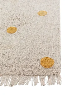 Hot Beliani Tappeto per bambini DARDERE Giallo 140 x 200 cm Cotone Beige Giallo