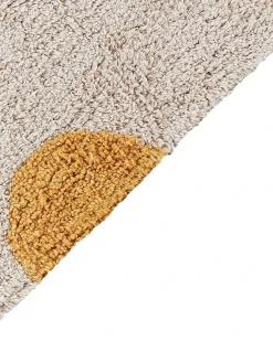 Hot Beliani Tappeto per bambini DARDERE Giallo 140 x 200 cm Cotone Beige Giallo