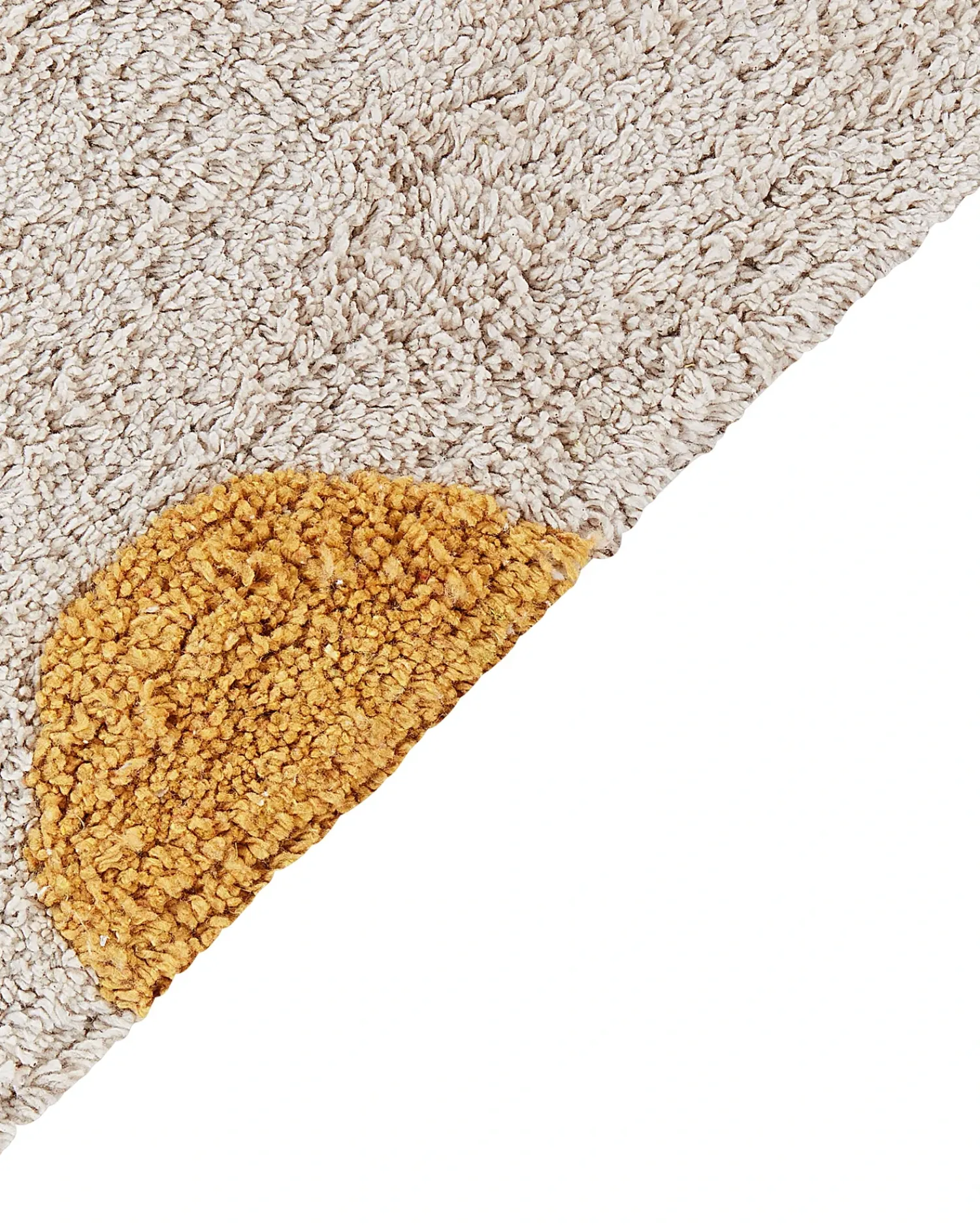 Hot Beliani Tappeto per bambini DARDERE Giallo 140 x 200 cm Cotone Beige Giallo