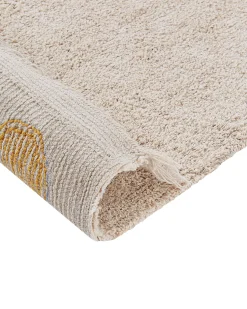 Hot Beliani Tappeto per bambini DARDERE Giallo 140 x 200 cm Cotone Beige Giallo