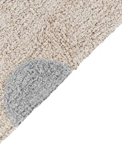 Outlet Beliani Tappeto per bambini DARDERE Grigio 140 x 200 cm Cotone Beige Grigio
