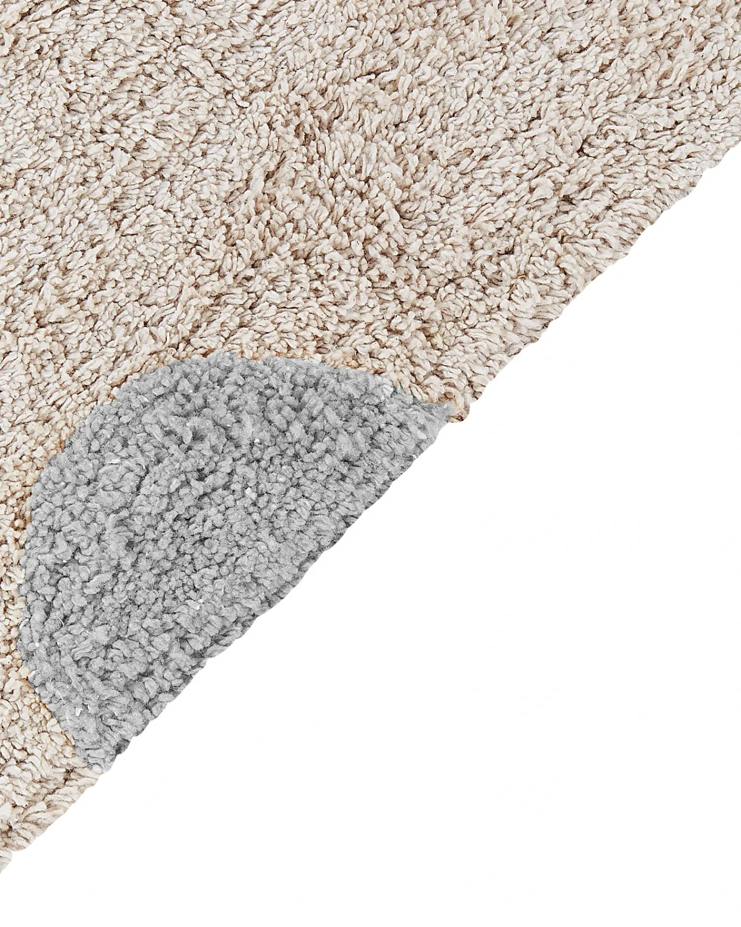 Outlet Beliani Tappeto per bambini DARDERE Grigio 140 x 200 cm Cotone Beige Grigio