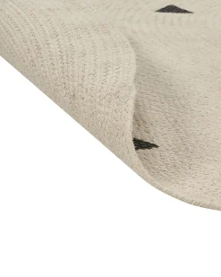 Hot Beliani Tappeto per bambini DURG Beige ø 140 cm Cotone Beige Nero