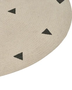 Hot Beliani Tappeto per bambini DURG Beige ø 140 cm Cotone Beige Nero