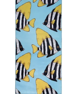 Online Beliani Tappeto per bambini FIZME Blu 80 x 140 cm Bianco Giallo Blu Nero