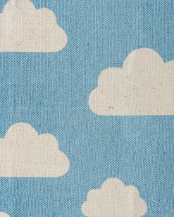 Online Beliani Tappeto per bambini GWALIJAR Blu 60 x 90 cm Cotone Bianco Blu