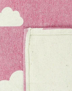 New Beliani Tappeto per bambini GWALIJAR Rosa 60 x 90 cm Cotone Bianco Rosa