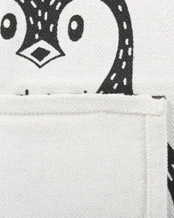 Hot Beliani Tappeto per bambini HAJDARABAD Bianco 60 x 90 cm Cotone Bianco Nero
