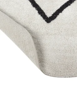 Clearance Beliani Tappeto per bambini HEART Beige ø 140 cm Cotone Beige Nero