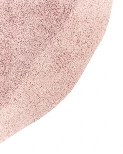 Outlet Beliani Tappeto per bambini KHARAT Rosa pastello ø 140 cm Cotone Rosa Nero