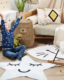 Sale Beliani Tappeto per bambini KITTY ø 100 cm Bianco