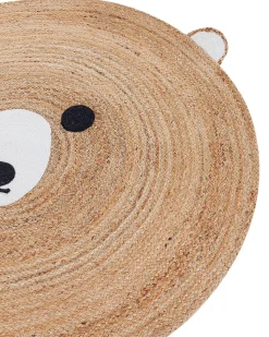 Best Beliani Tappeto per bambini KOSALAR ø 120 cm Iuta Beige