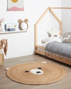 Best Beliani Tappeto per bambini KOSALAR ø 120 cm Iuta Beige