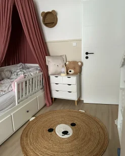 Best Beliani Tappeto per bambini KOSALAR ø 120 cm Iuta Beige