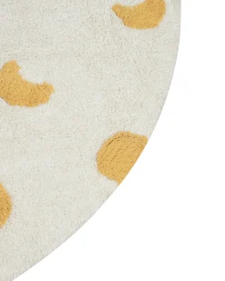 Discount Beliani Tappeto per bambini LOTI Beige ø 140 cm Cotone Beige Giallo