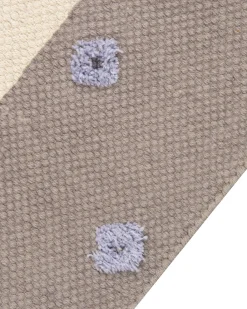 Discount Beliani Tappeto per bambini LUBUK Marrone 80 x 150 cm Cotone Beige Marrone Viola