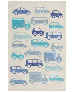 Hot Beliani Tappeto per bambini MADURAJ Blu 60 x 90 cm Cotone Beige Blu
