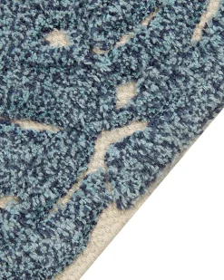 New Beliani Tappeto per bambini NAIBOS Multicolore 80 x 150 cm Cotone Beige Blu Giallo Multicolore