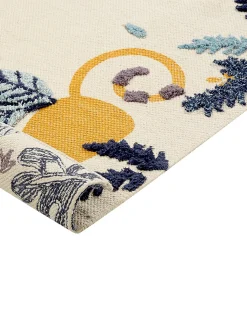 New Beliani Tappeto per bambini NAIBOS Multicolore 80 x 150 cm Cotone Beige Blu Giallo Multicolore