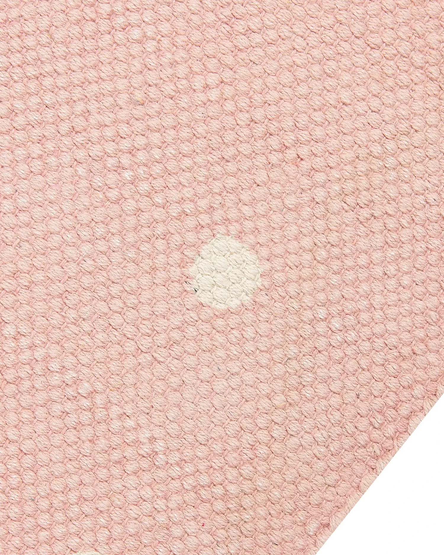 New Beliani Tappeto per bambini PENGKOL Rosa 80 x 150 cm Cotone Bianco Nero Rosa