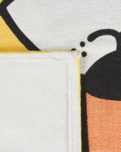 Online Beliani Tappeto per bambini RANCHI Giallo 60 x 90 cm Cotone Bianco Giallo Arancione Nero