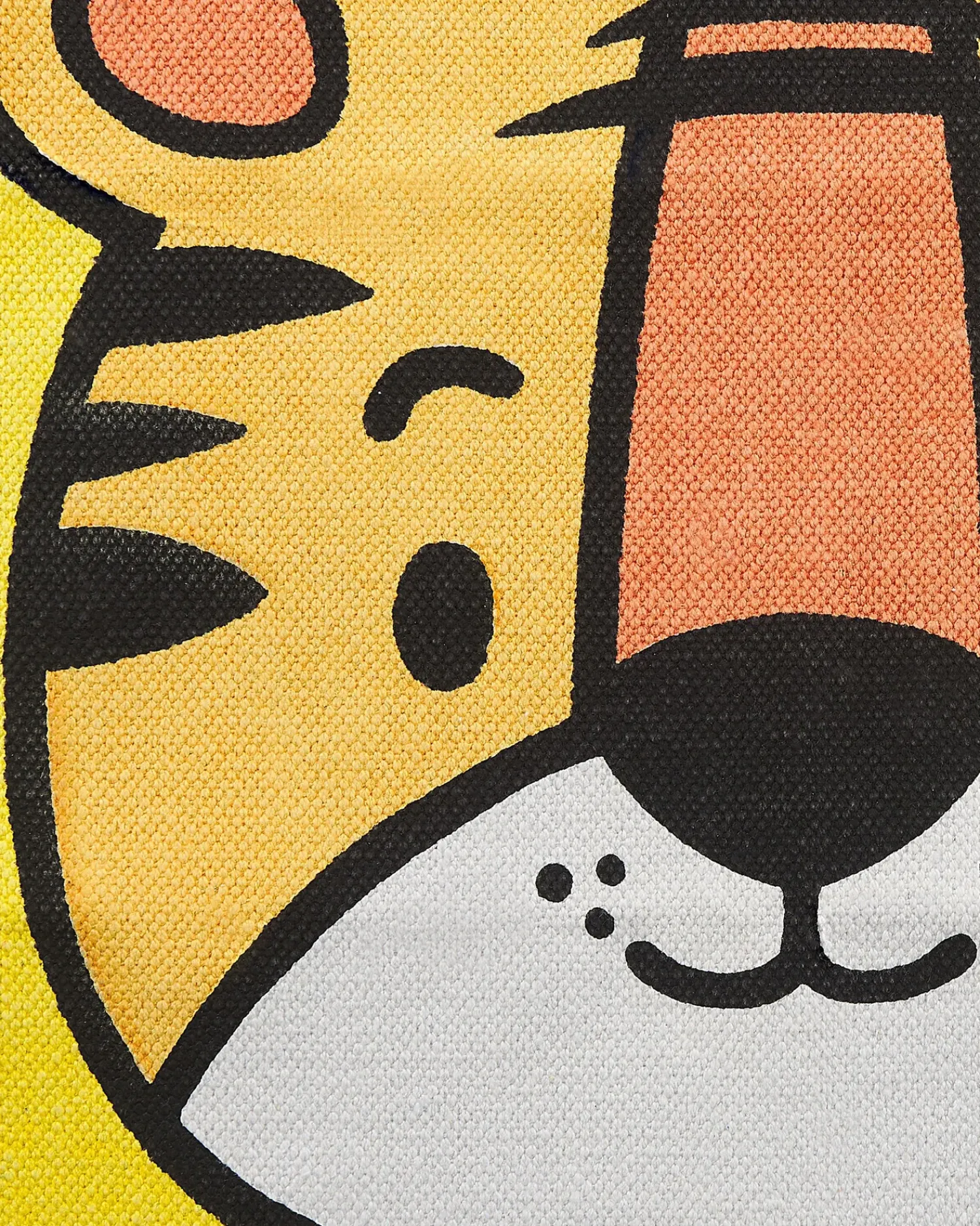 Online Beliani Tappeto per bambini RANCHI Giallo 60 x 90 cm Cotone Bianco Giallo Arancione Nero