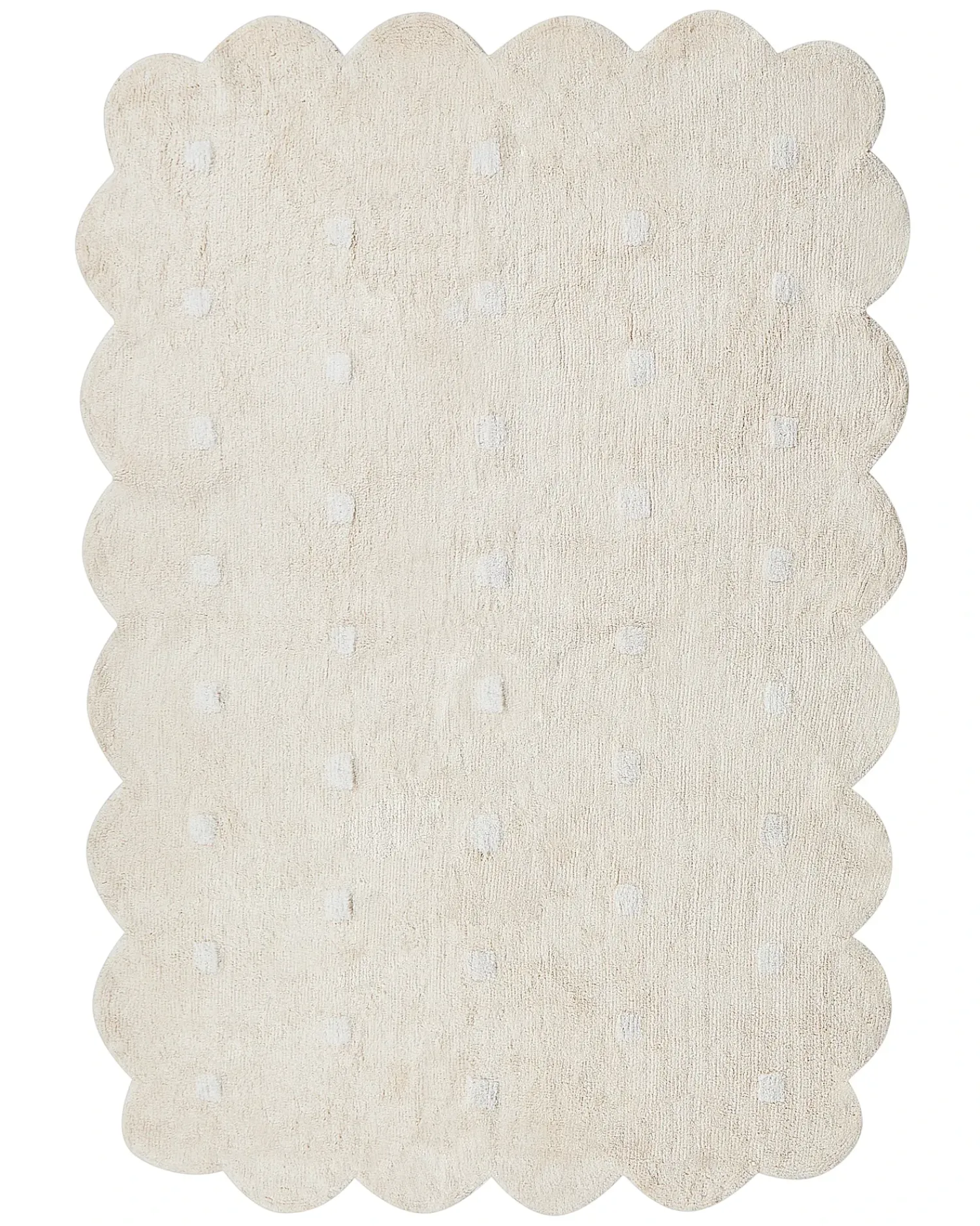 Beliani Tappeto per bambini SAREKI 140 x 200 cm Cotone Beige