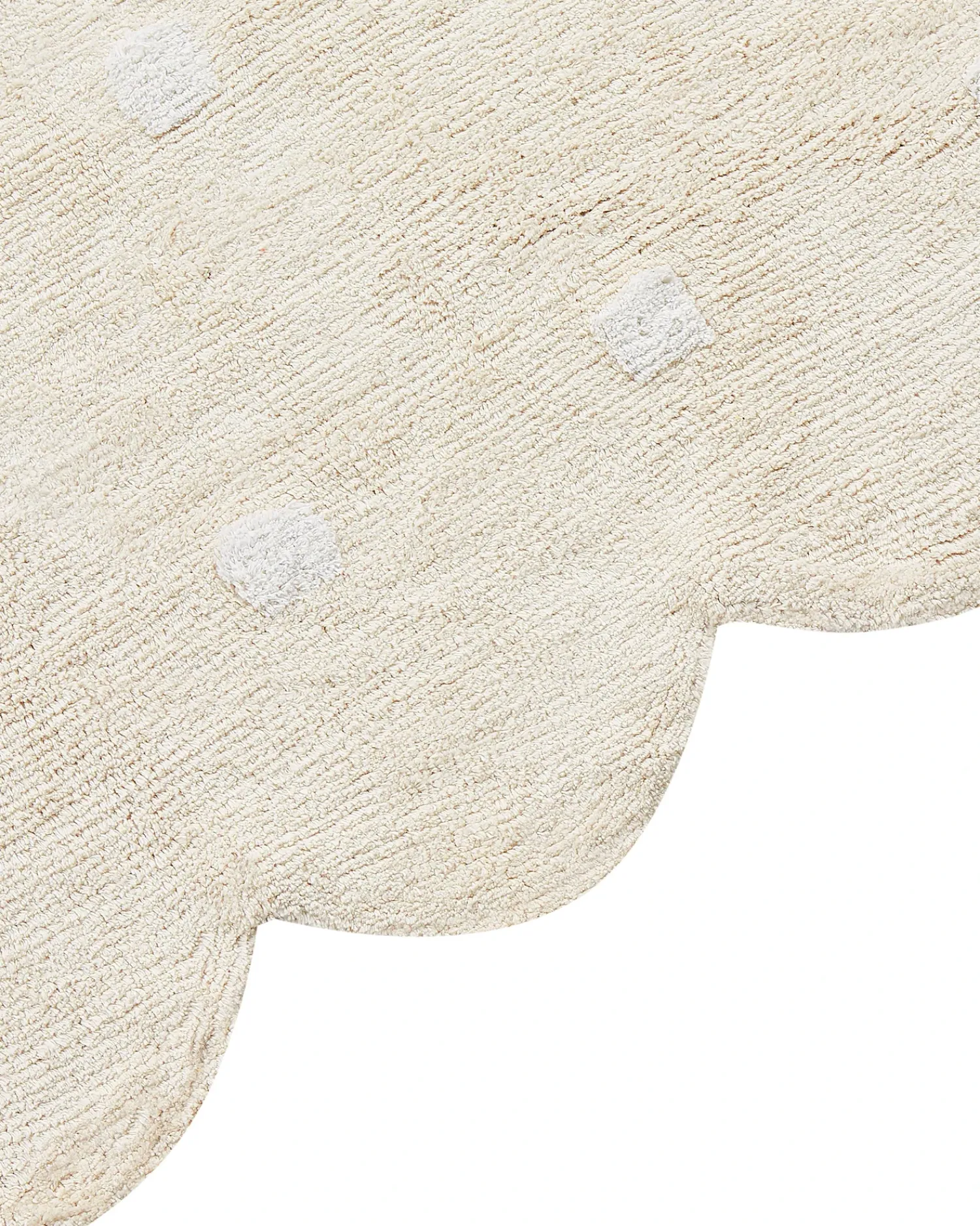 Beliani Tappeto per bambini SAREKI 140 x 200 cm Cotone Beige