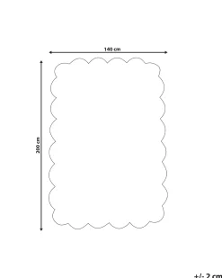 Beliani Tappeto per bambini SAREKI 140 x 200 cm Cotone Beige