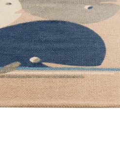 Best Beliani Tappeto per bambini SEAI Beige 80 x 150 cm Cotone Bianco Beige Blu Giallo