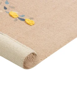 Best Beliani Tappeto per bambini SEAI Beige 80 x 150 cm Cotone Bianco Beige Blu Giallo