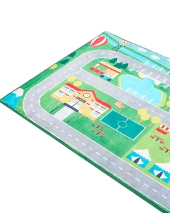 Clearance Beliani Tappeto per bambini SEBEN Verde 80 x 150 cm Verde Multicolore