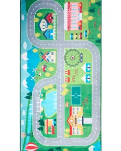 Clearance Beliani Tappeto per bambini SEBEN Verde 80 x 150 cm Verde Multicolore
