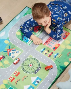 Clearance Beliani Tappeto per bambini SEBEN Verde 80 x 150 cm Verde Multicolore