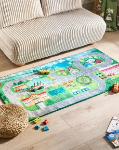 Clearance Beliani Tappeto per bambini SEBEN Verde 80 x 150 cm Verde Multicolore