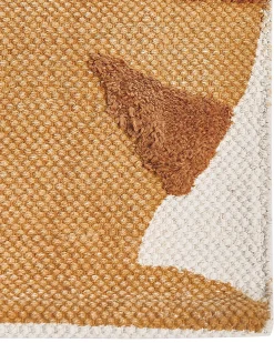 Best Beliani Tappeto per bambini SIGLI Multicolore 80 x 150 cm Cotone Beige Giallo Marrone Multicolore