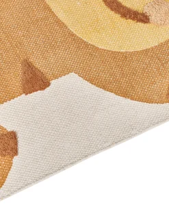 Best Beliani Tappeto per bambini SIGLI Multicolore 80 x 150 cm Cotone Beige Giallo Marrone Multicolore