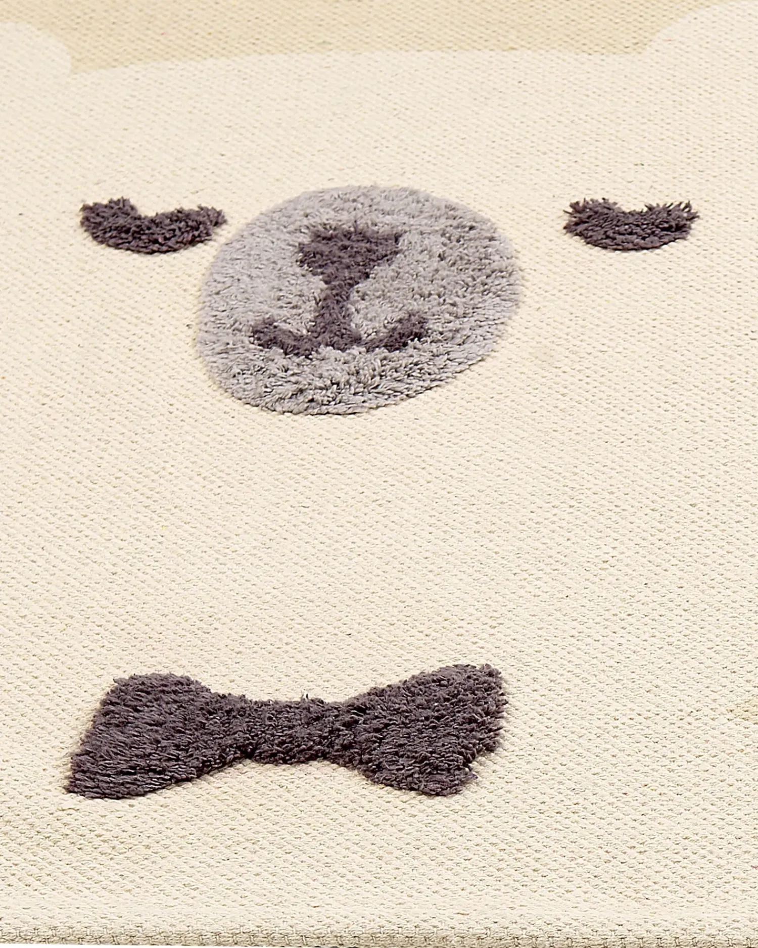 Sale Beliani Tappeto per bambini SIMAU Beige 80 x 150 cm Cotone Beige Grigio Nero