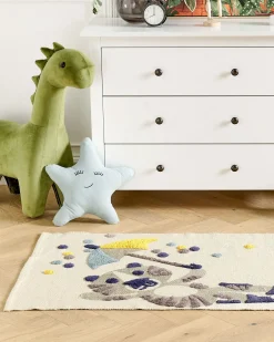 Discount Beliani Tappeto per bambini SINGKIL Multicolore 80 x 150 cm Cotone Beige Blu Giallo Grigio