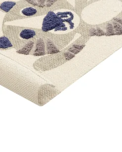 Discount Beliani Tappeto per bambini SINGKIL Multicolore 80 x 150 cm Cotone Beige Blu Giallo Grigio