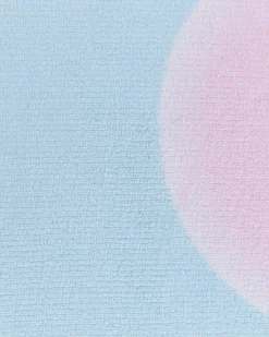 New Beliani Tappeto per bambini SIRIUS Azzurro 120 x 120 cm Blu Nero Rosa