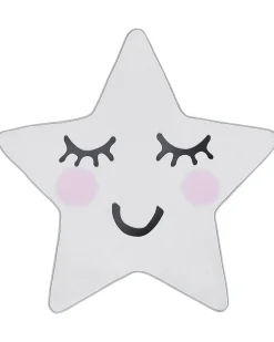 Discount Beliani Tappeto per bambini SIRIUS Bianco 120 x 120 cm Bianco Nero Rosa