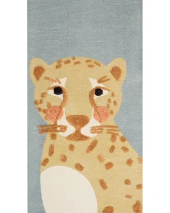 New Beliani Tappeto per bambini TANGSE Grigio 80 x 150 cm Cotone Bianco Giallo Grigio Nero