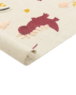 Best Beliani Tappeto per bambini TIOP Multicolore 80 x 150 cm Cotone Beige Multicolore