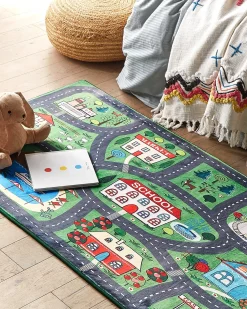 Sale Beliani Tappeto per bambini TUTAK Verde 80 x 150 cm Verde Multicolore