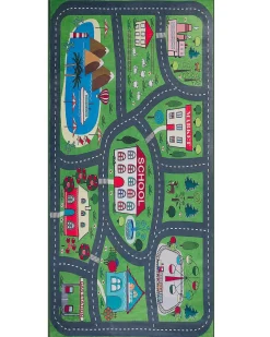 Sale Beliani Tappeto per bambini TUTAK Verde 80 x 150 cm Verde Multicolore